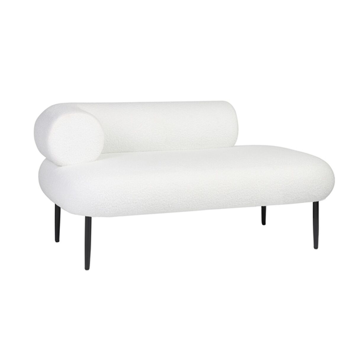 Sofa DKD Home Decor White Black Metal Scandi 127,5 x 73,5 x 64 cm