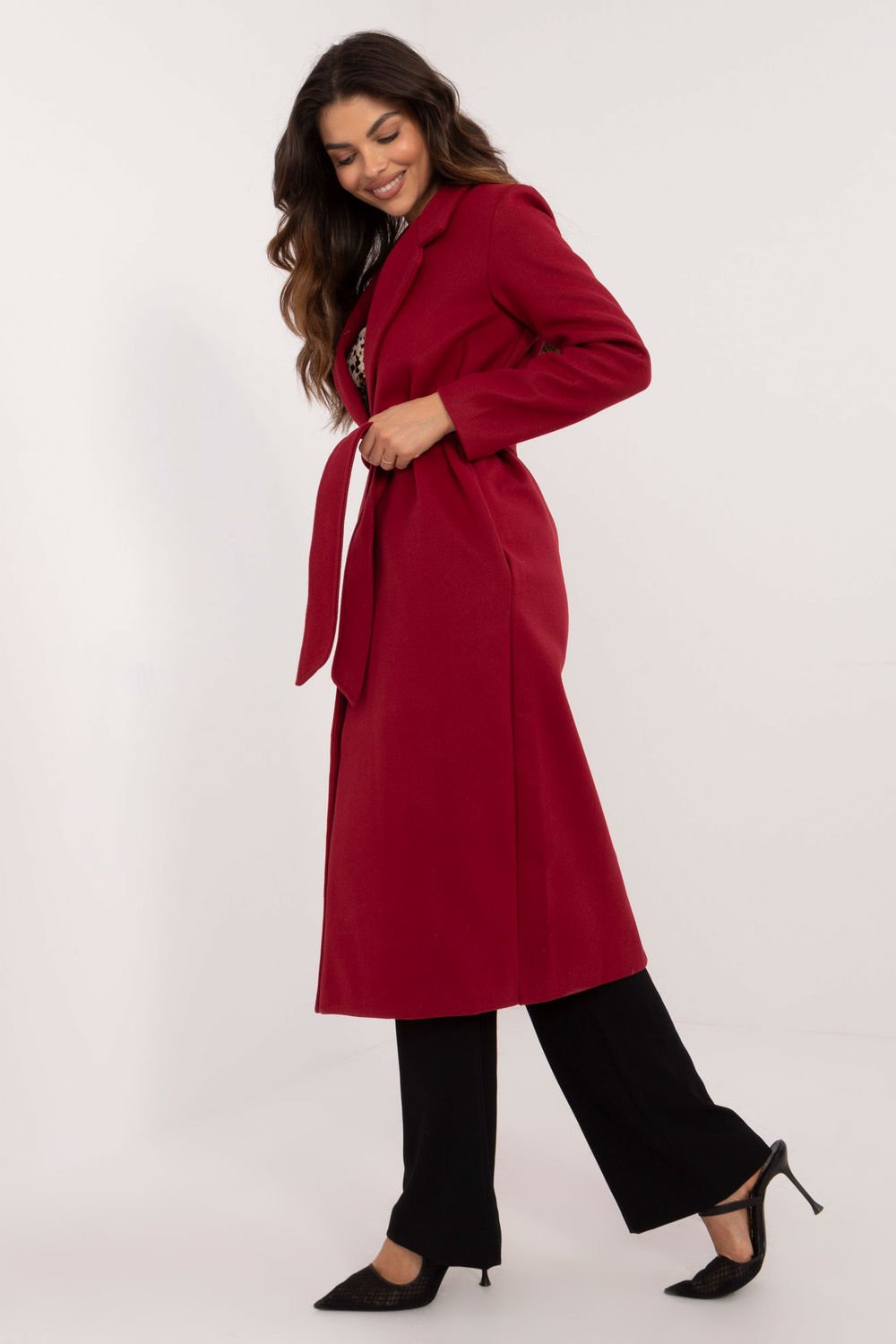  Coat model 201363 Och Bella  red