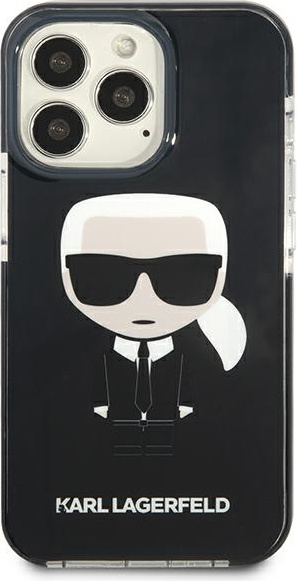 Karl Lagerfeld KLHCP13LTPEIKK Apple iPhone 13 Pro hardcase black Iconik Karl