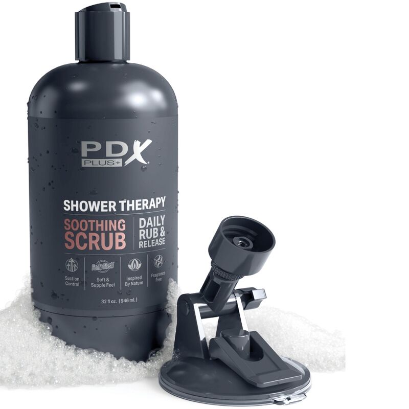 PDX PLUS - STROKER DISCREET DESIGN SHAMPOO BOTTLE SOOTHING SCRUB CARAMEL