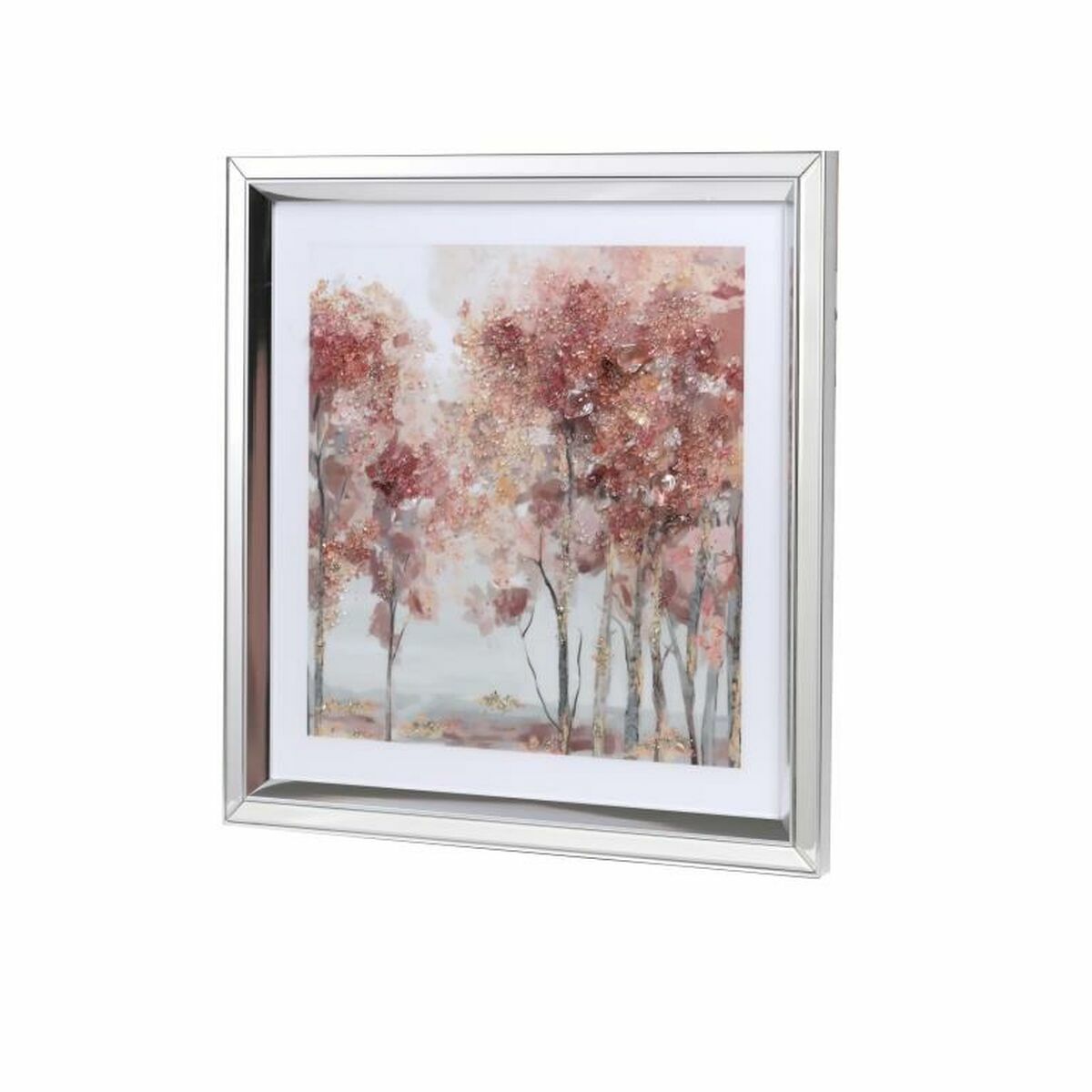 Painting DKD Home Decor 69 x 2,5 x 69 cm Trees Traditional (2 Units)