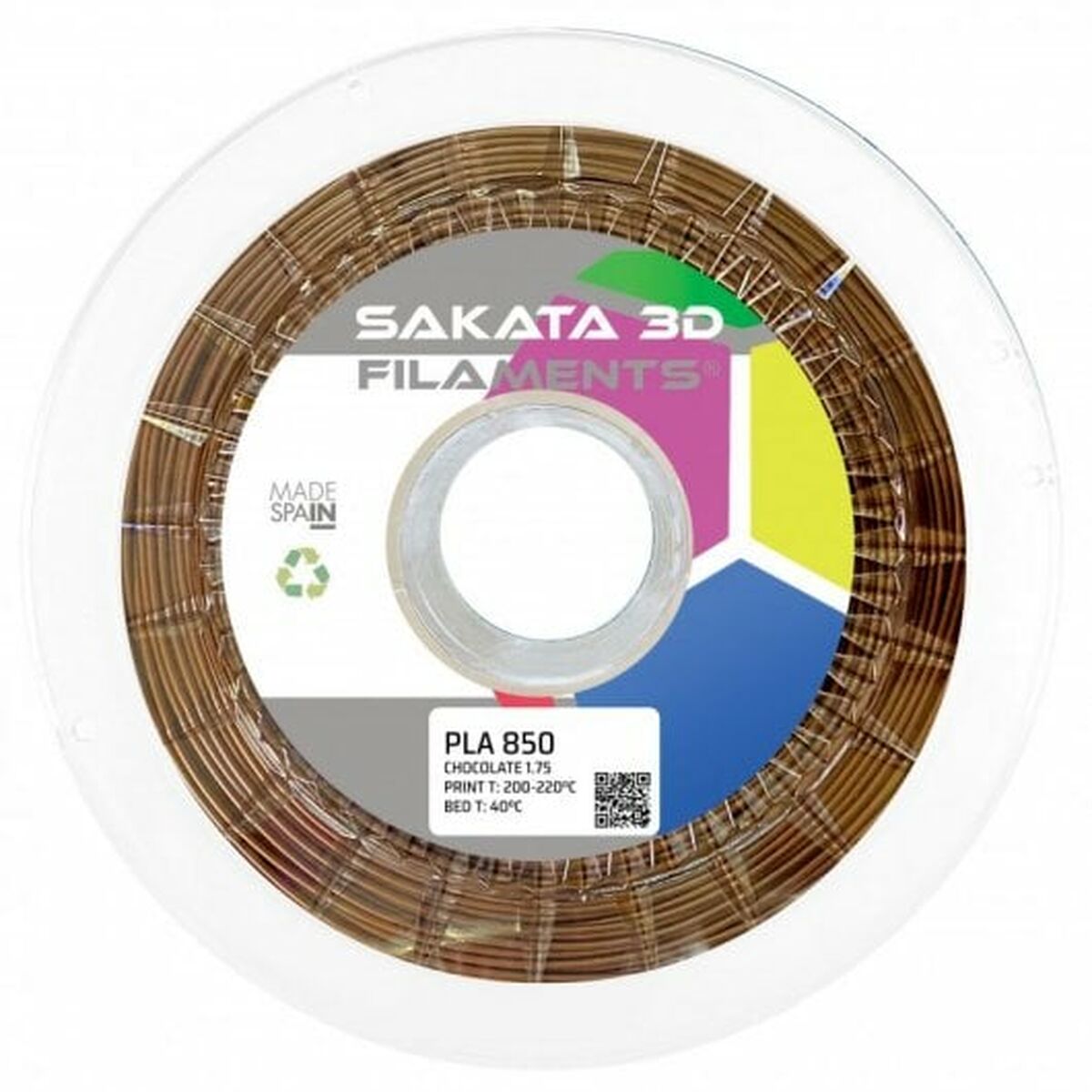 Filament Reel Sakata 3D PLA 3D850 Brown Ø 1,75 mm