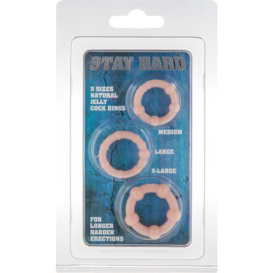 SEVENCREATIONS SET OF THREE PENIS SKIN RINGS