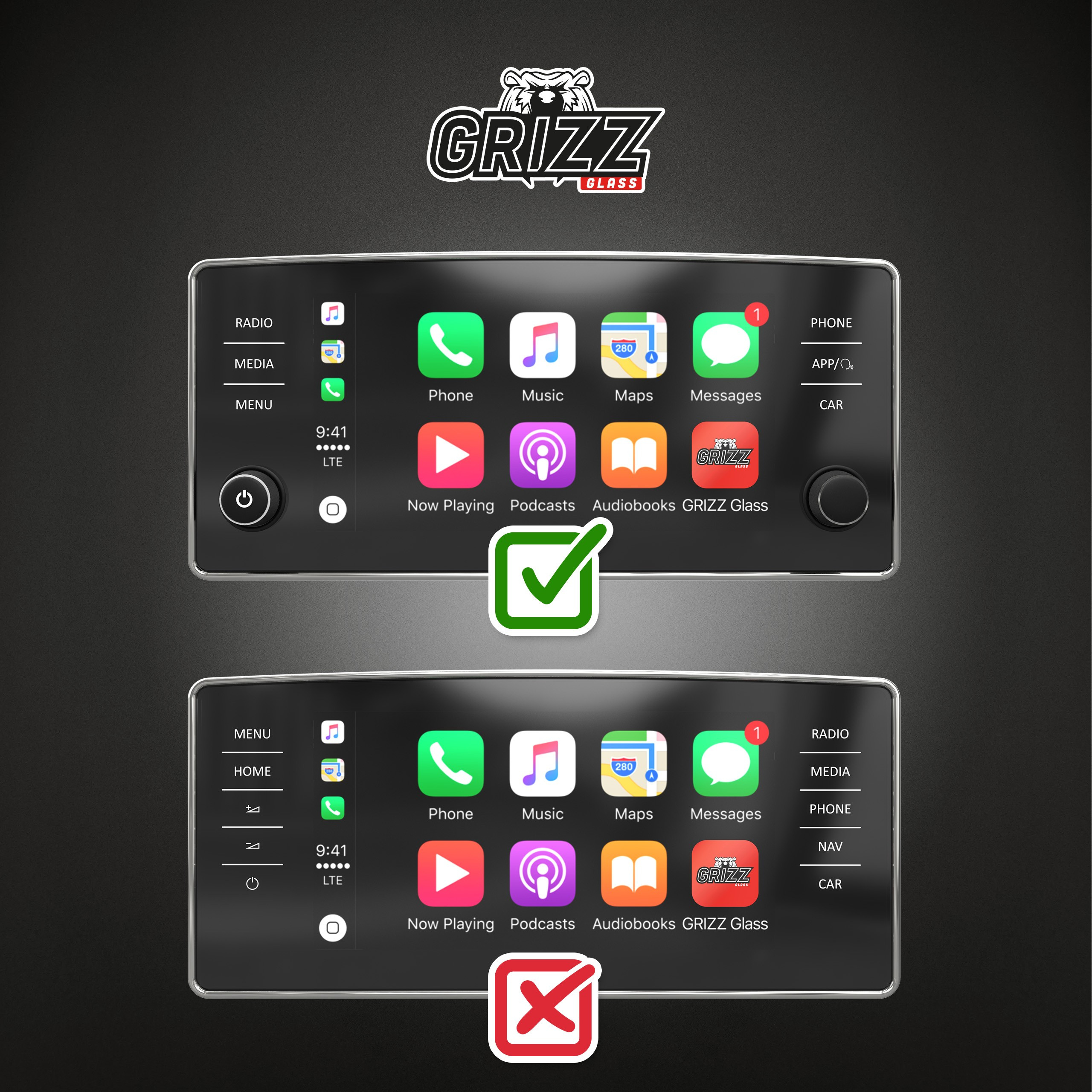 GrizzGlass CarDisplay Protection Skoda Scala 8 inch Bolero