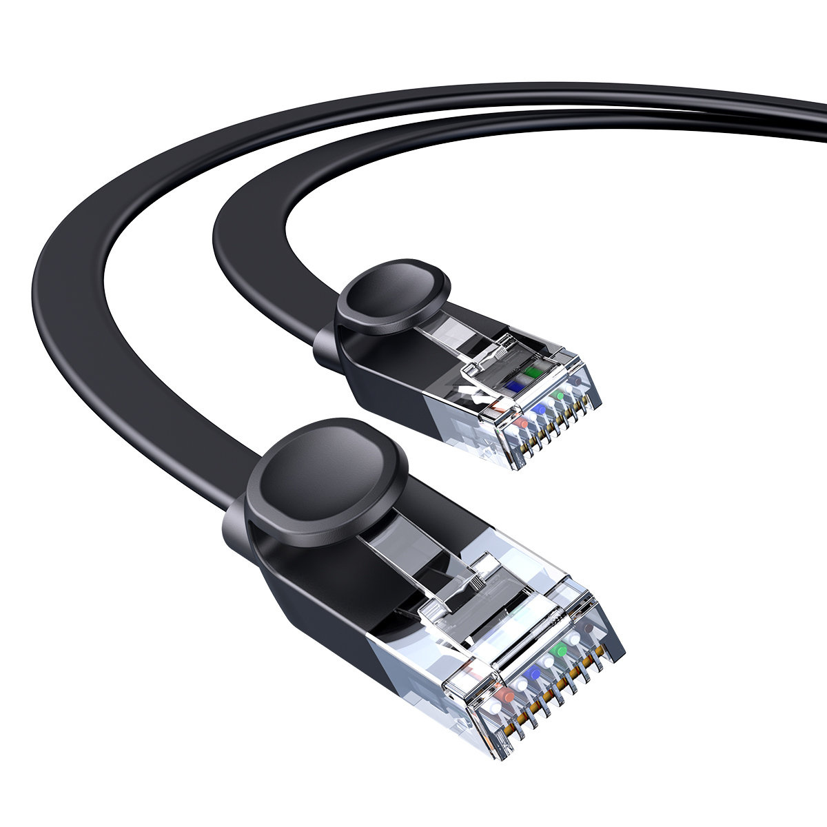 Baseus Speed Six Flat Ethernet Cable RJ45 1000Mbps 2m black