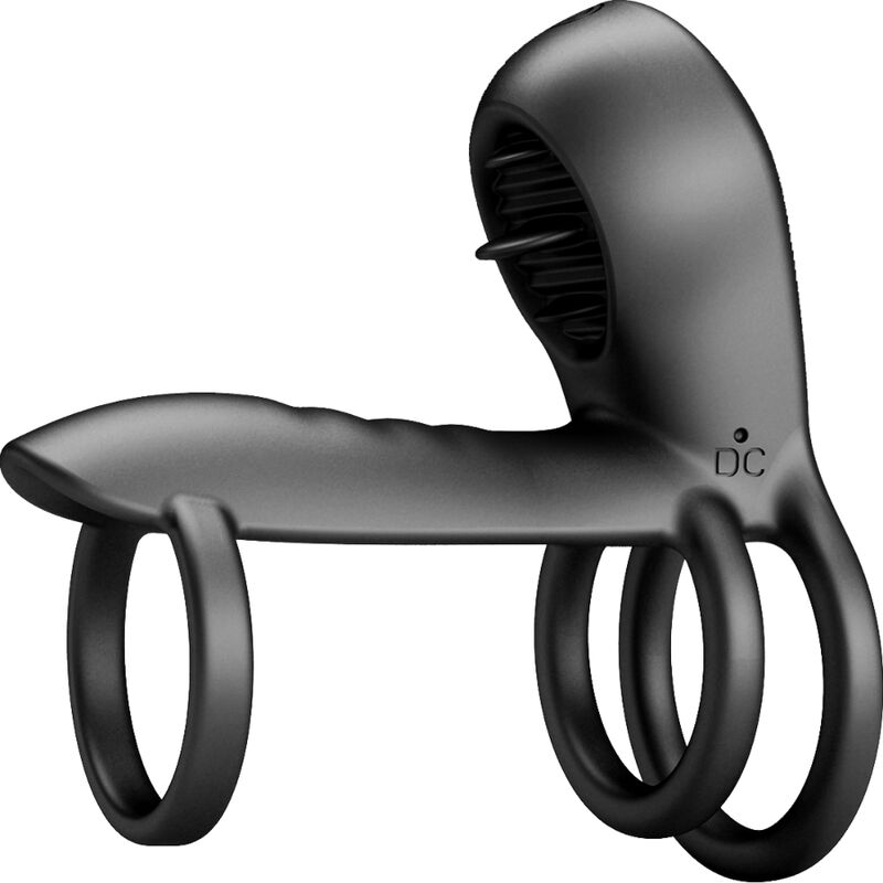 PRETTY LOVE - JAMMY PENIS SLING 12 VIBRATING AND LICKING SETTINGS RECHARGEABLE SILICONE