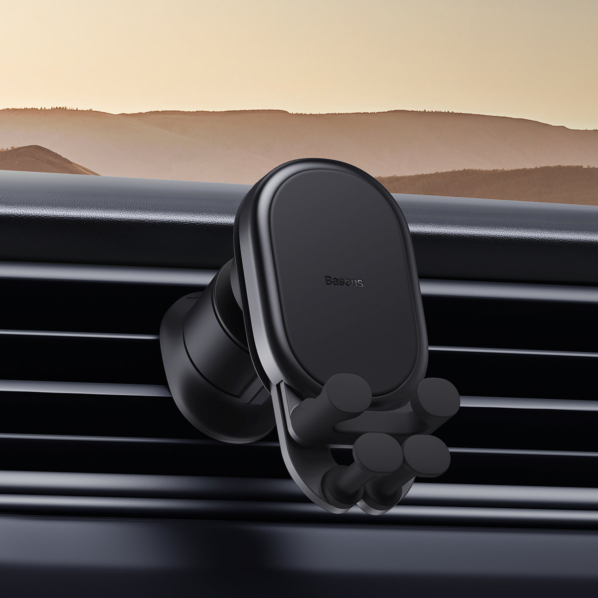 Baseus Stable Series 15W Wireless Charger Car Mount Air Vent black