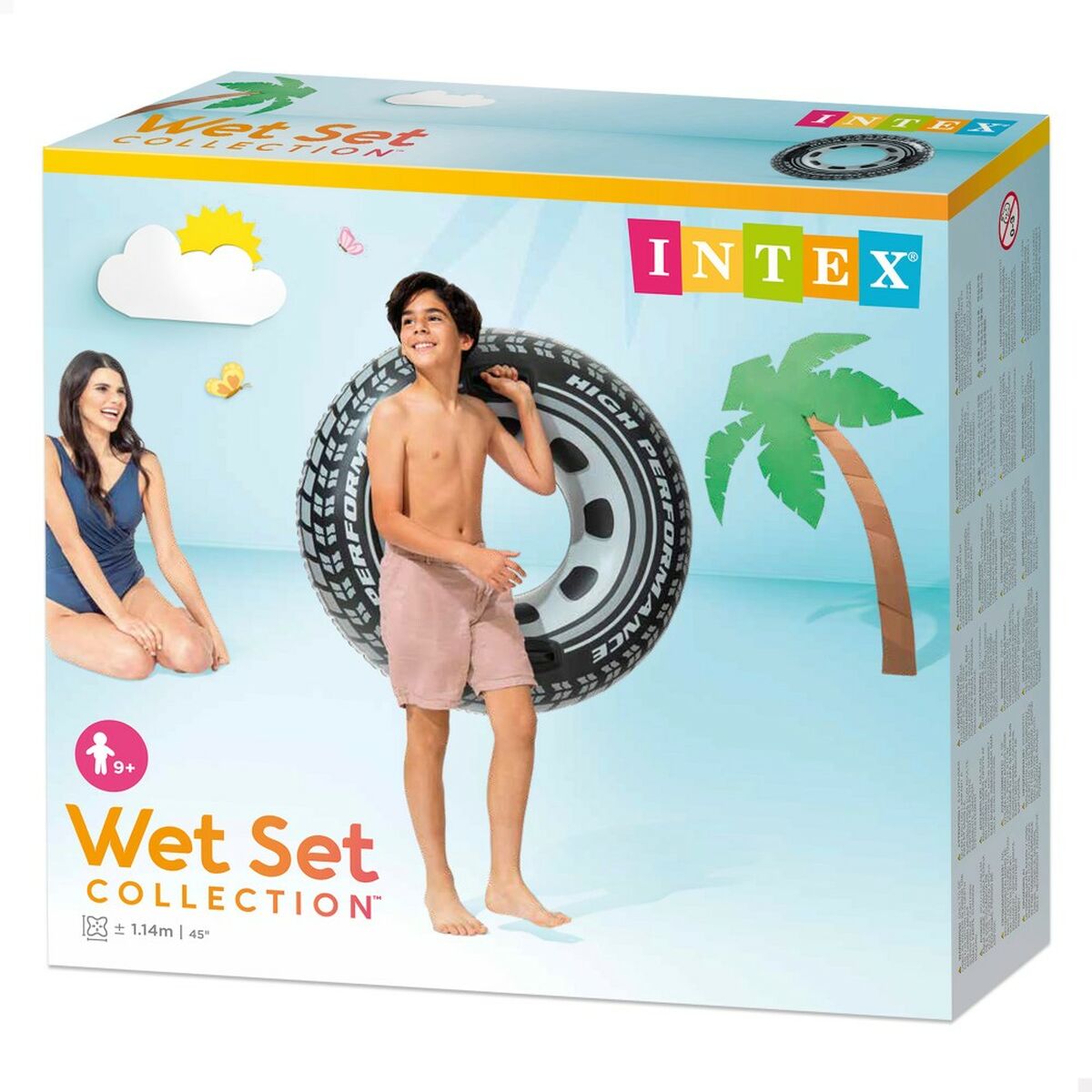 Inflatable Wheel Intex 114 x 114 cm (6 Units)