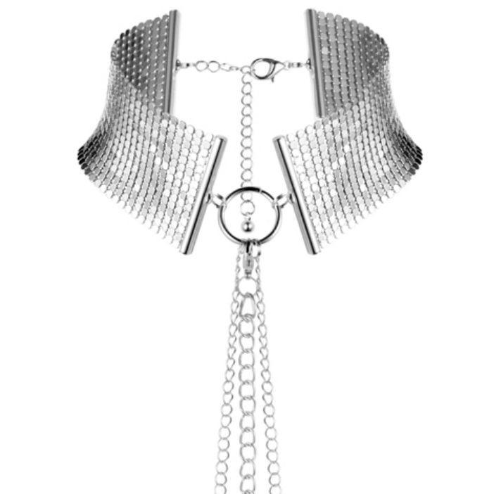 DÉSIR MÉTALLIQUE METALLIC MESH SILVER COLLAR