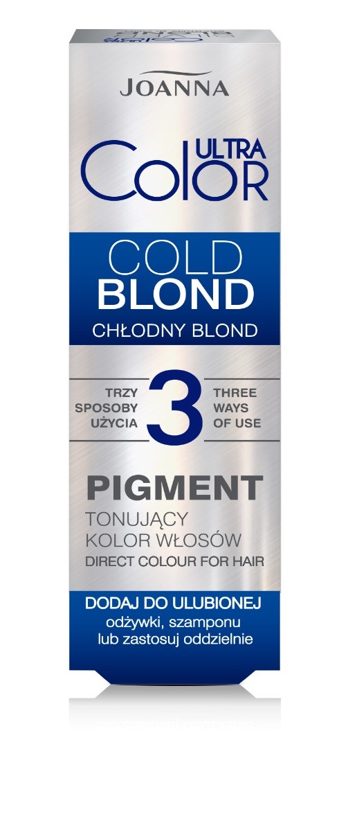 Joanna Ultra Color Pigment tonujący kolor włosów - Cold Blond (chłodny blond) 100ml
