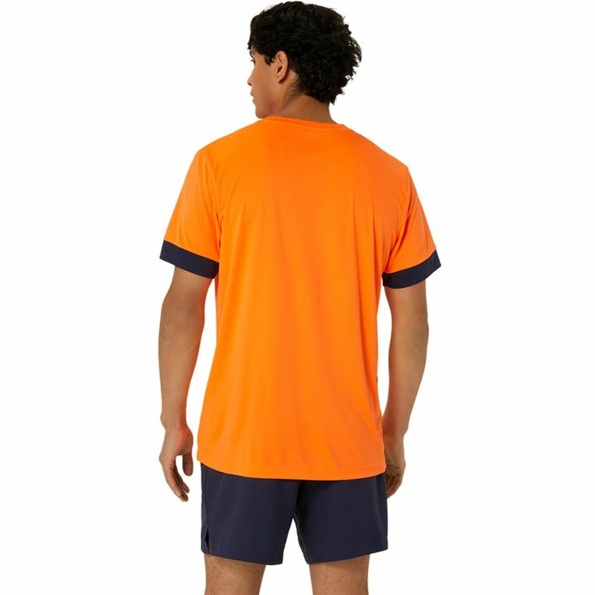 Short-sleeve Sports T-shirt Asics Court Ss Top Orange Tennis