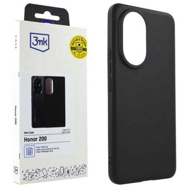 Case 3MK Matt Case Honor 200 black