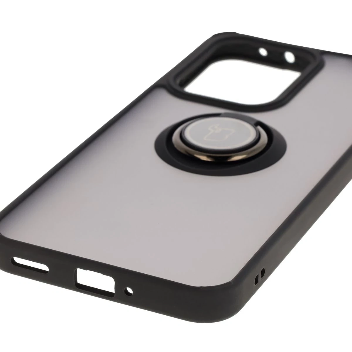 Bizon Case Hybrid Ring Oppo Reno13 Pro smoked with a black frame