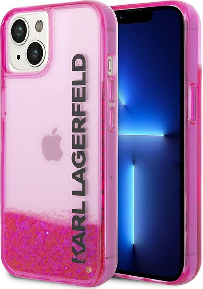 Karl Lagerfeld KLHCP14MLCKVF Apple iPhone 14 Plus pink hardcase Liquid Glitter Elong