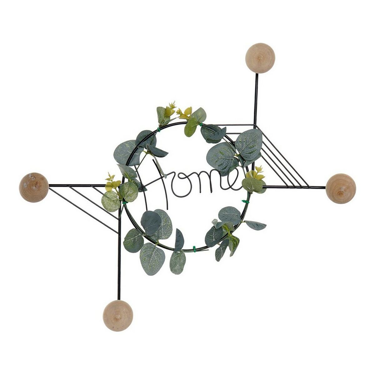 Wall mounted coat hanger DKD Home Decor 8424001734528 43 x 4,5 x 36 cm Metal