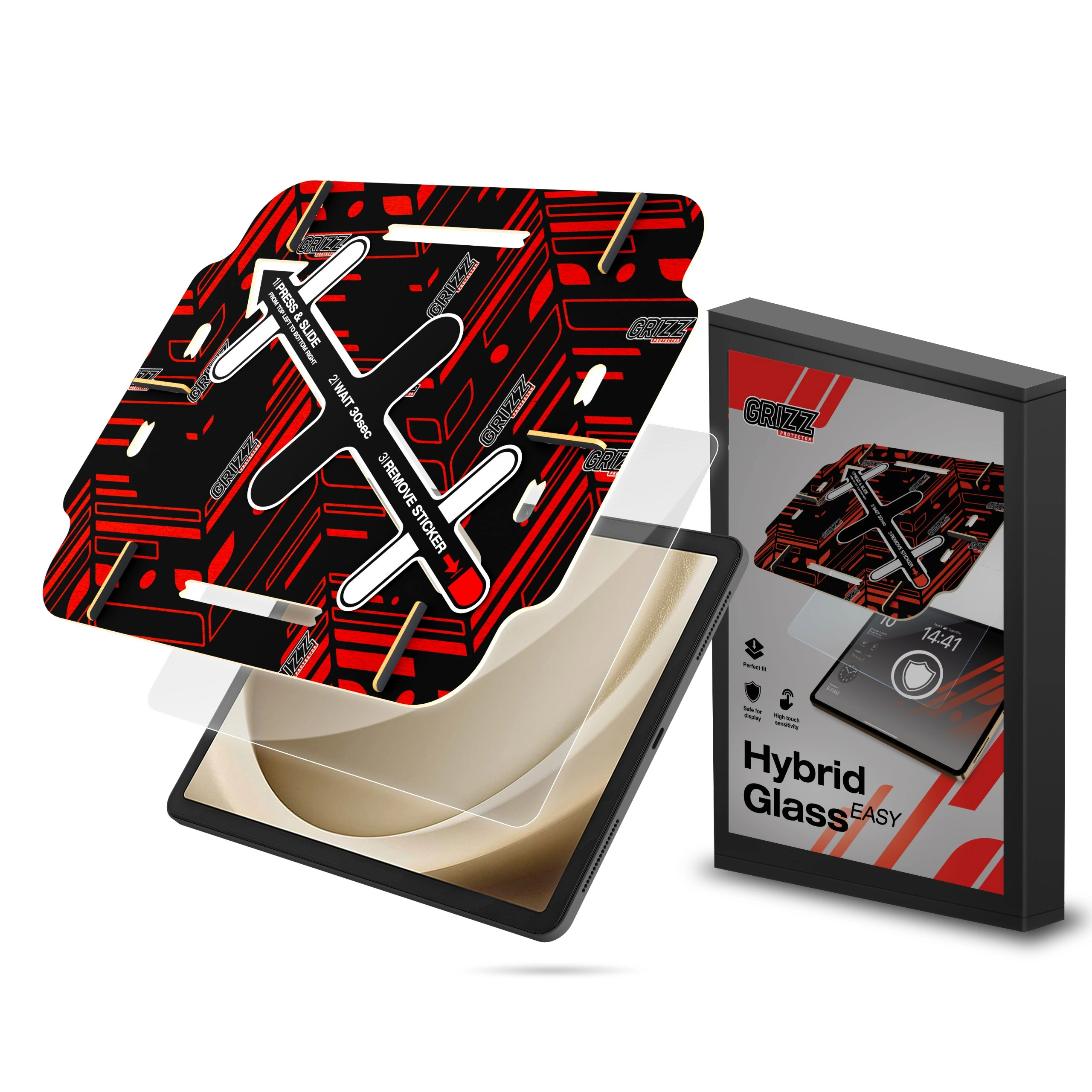 Hybrid glass GrizzGlass HybridGlass Easy for Samsung Galaxy Tab A9 Plus