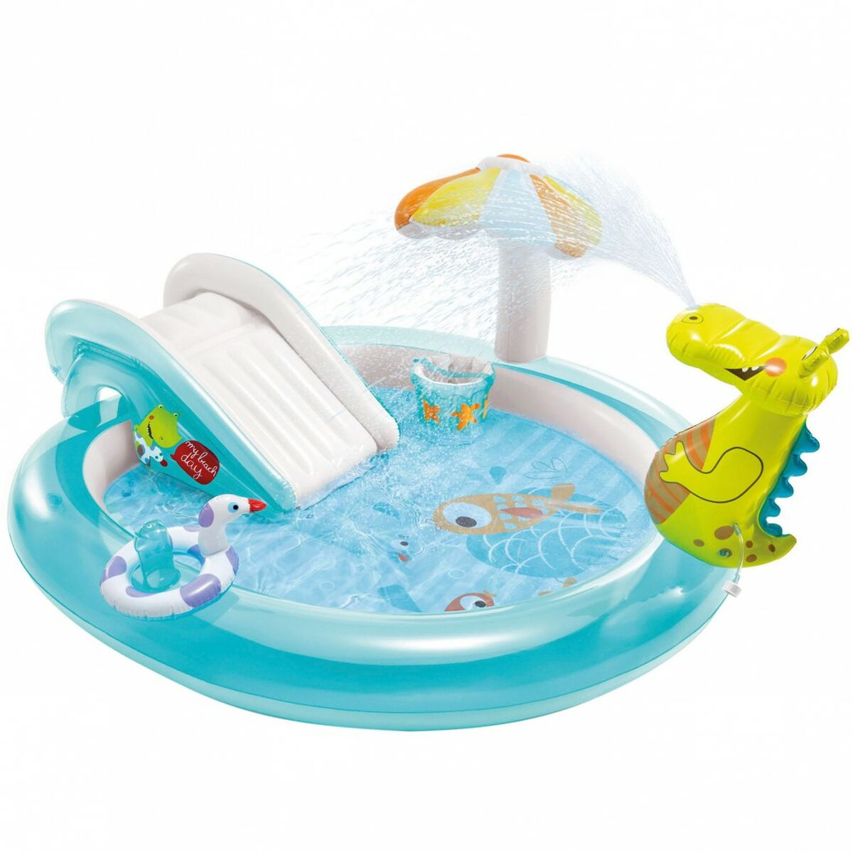 Inflatable Paddling Pool for Children Intex Gator Play Center         201 x 84 x 17 cm  