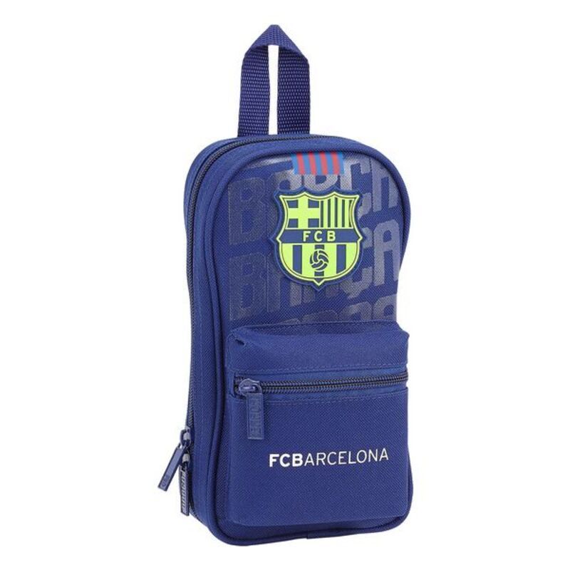 Rucksack mit Federtaschen F.C. Barcelona Blau (33 Stücke)