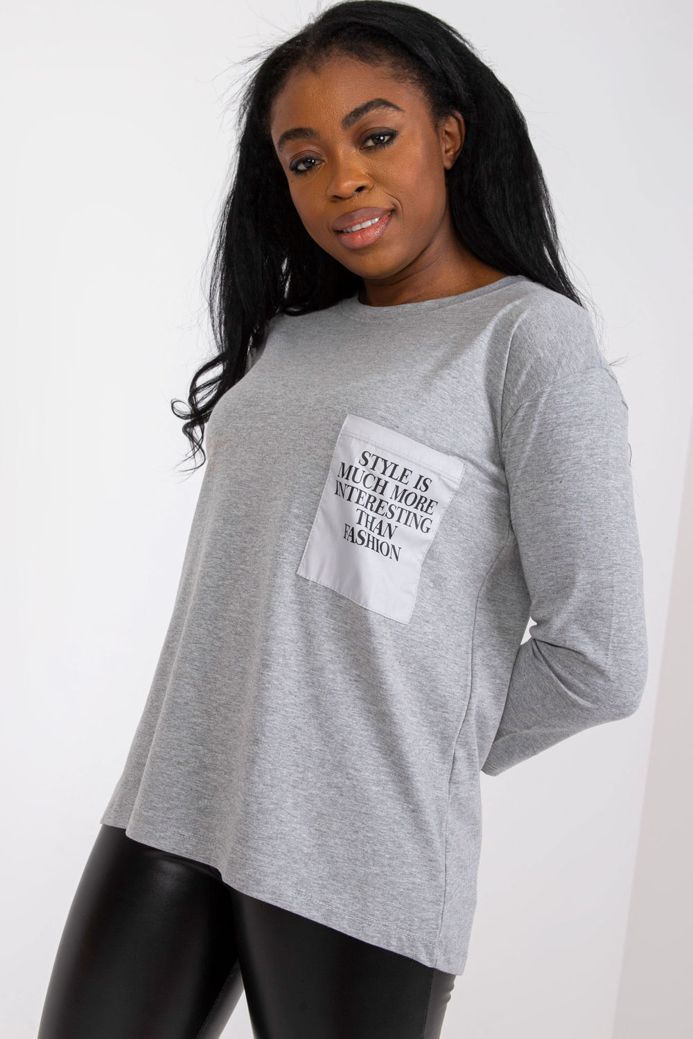  Blouse model 164754 Ex Moda  grey