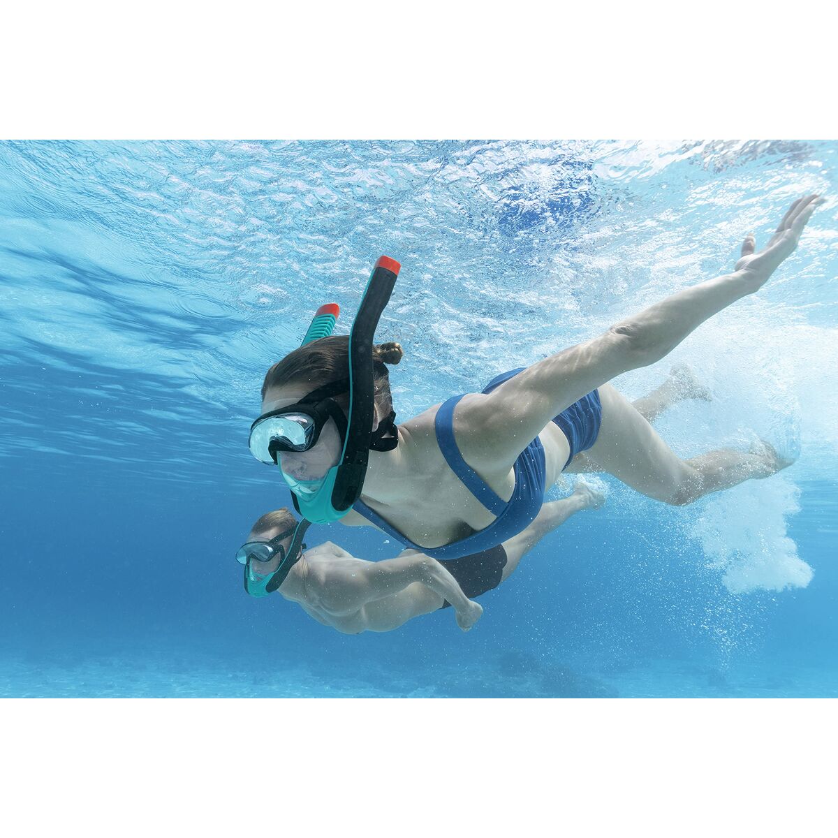 Snorkel Goggles and Tube for Children Bestway L/XL Blue (1 Unit) Snorkel Goggles and Tube for Children Bestway L/XL Blue (1 Unit)