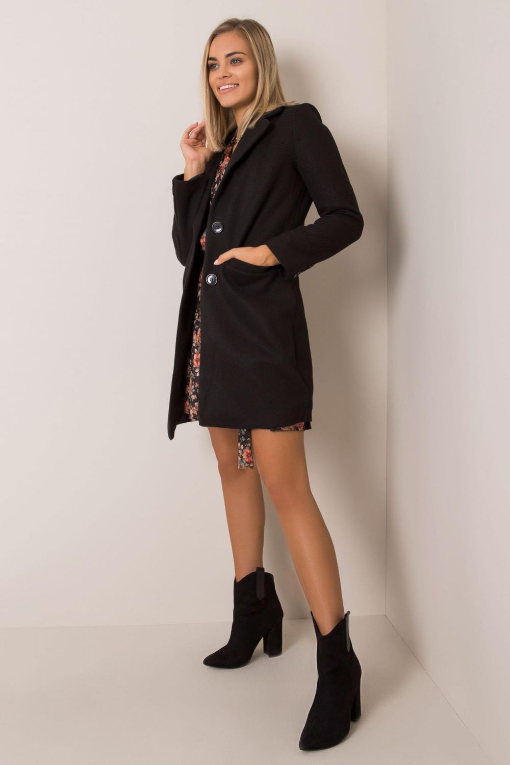  Coat model 202314 Och Bella  black