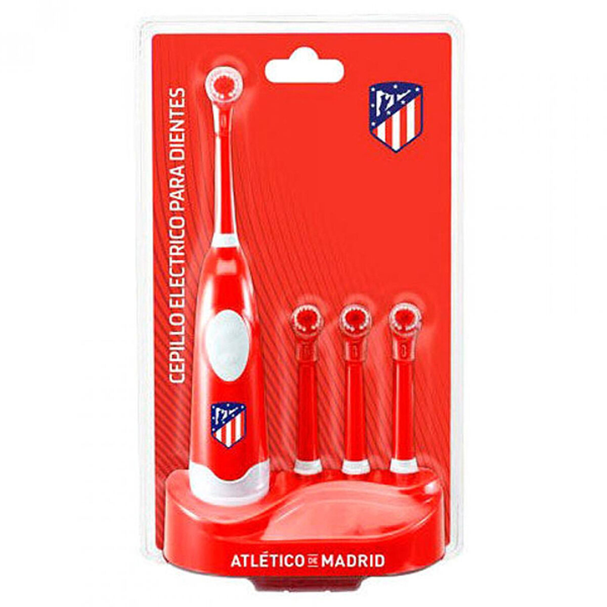 Electric Toothbrush + Replacement Atlético Madrid 4908096 Red