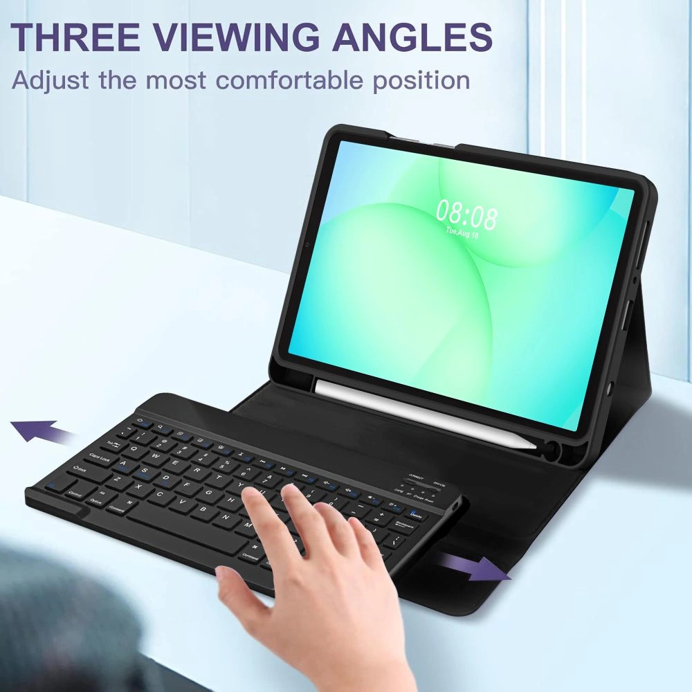 Etui Tech-Protect Smartcase Pen + Keyboard do Samsung Galaxy Tab A9 / A11 8.7 X110 / X115 / X133 / X135 Black