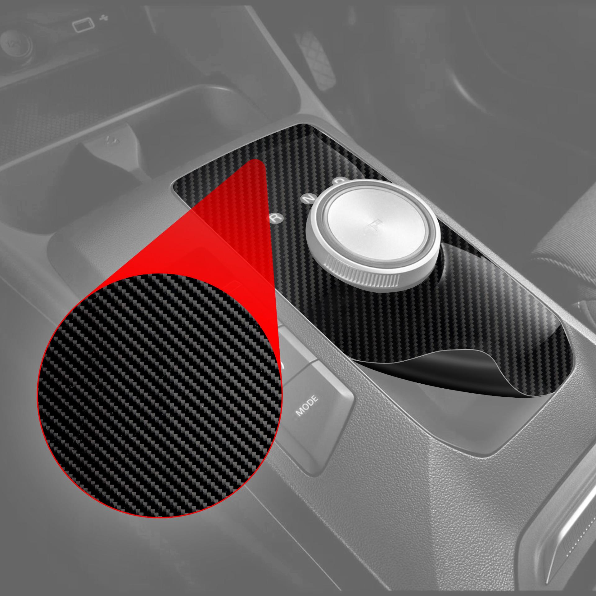Folia do wnętrza GrizzGlass PianoSkin Carbon Glossy do Volkswagen Golf 8 (2024-2026) [4w1]