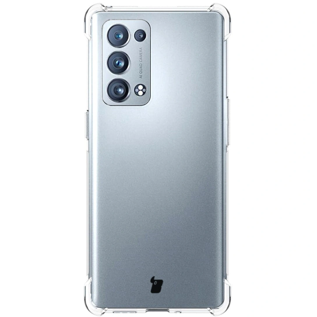 Bizon Case Clear Pack case + 2x screen film Oppo Reno 6 Pro 5G clear