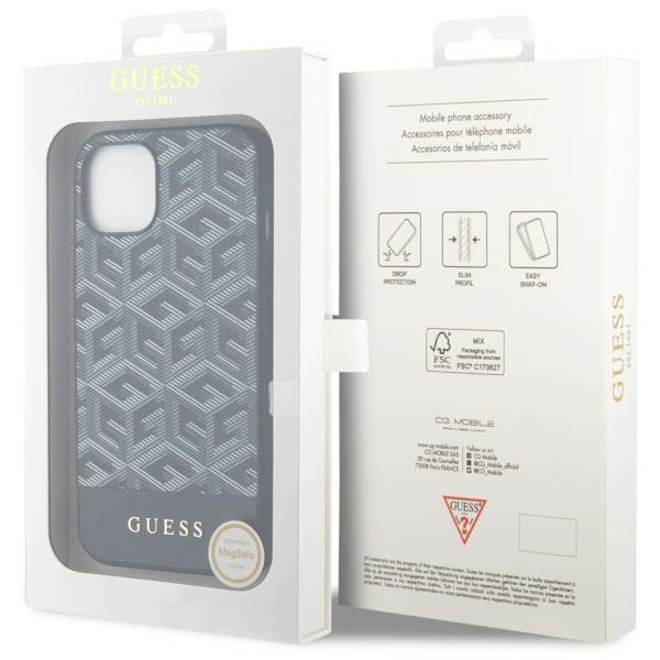Guess GUHMP14MHGCFSEK Apple iPhone 14 Plus black hardcase GCube Stripes MagSafe
