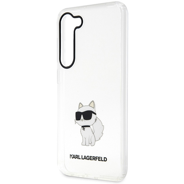 Karl Lagerfeld KLHCS23SHNCHTCT Samsung Galaxy S23 transparent hardcase Ikonik Choupette