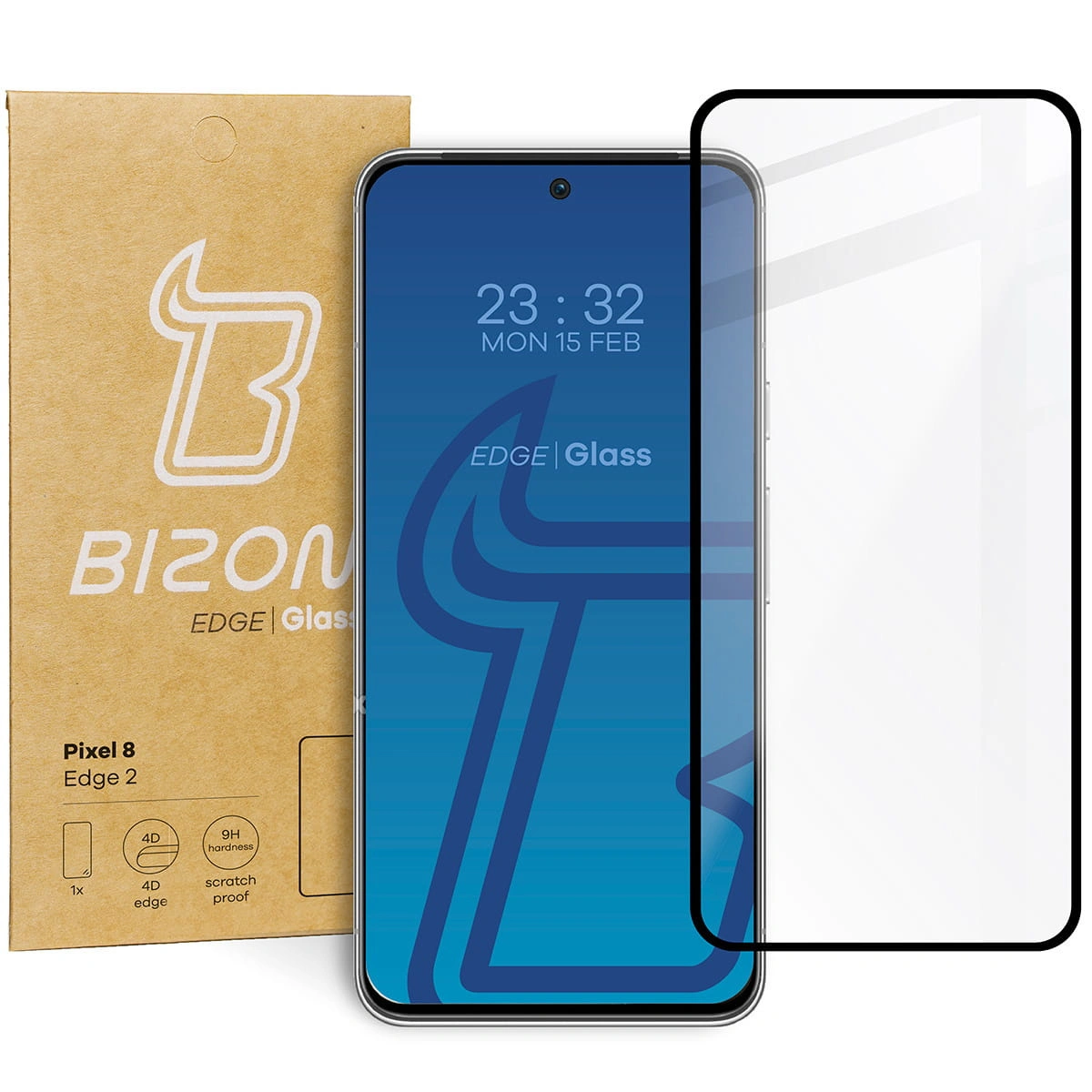 Bizon Glass Edge 2 Pixel 8 black
