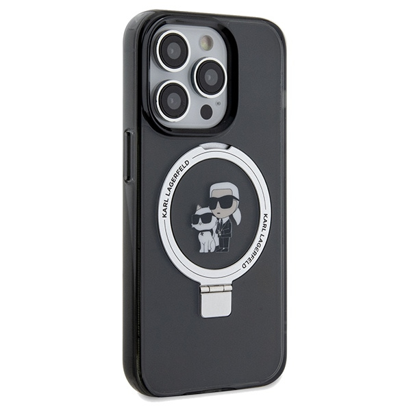 Karl Lagerfeld KLHMP13XHMRSKCK Apple iPhone 13 Pro Max hardcase Ring Stand Karl&Choupettte MagSafe black