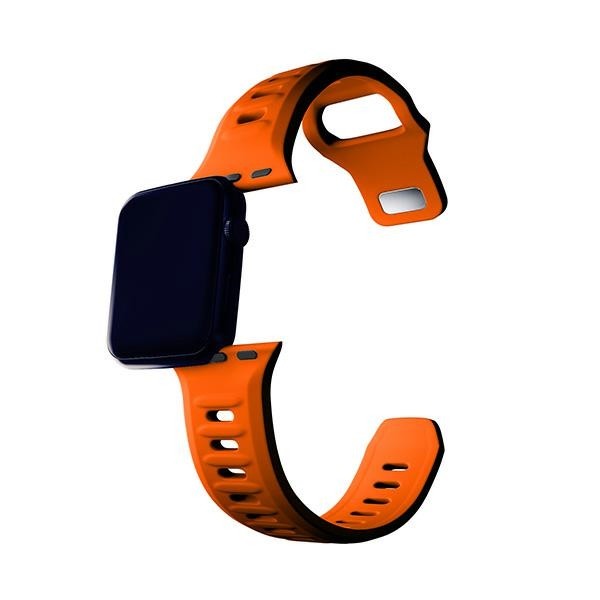 3MK Silicone Watch Strap Apple Watch 4/5/6/7/SE/8/9 40/41mm orange