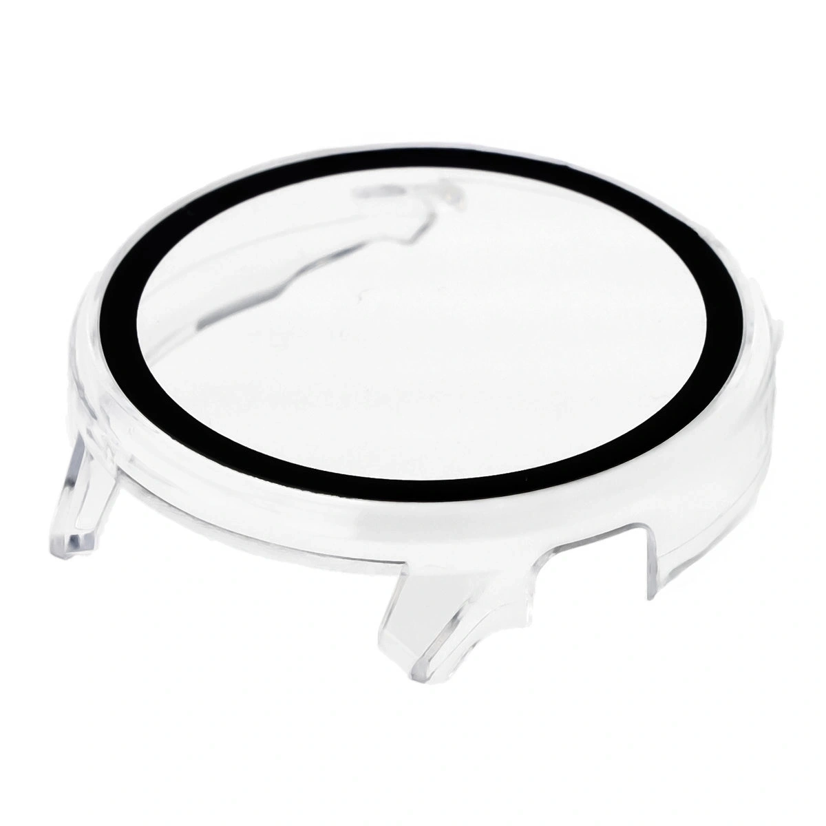 Etui ze szkłem do zegarka Bizon Case+Glass Watch do Garmin Venu 4 45mm przeźroczyste