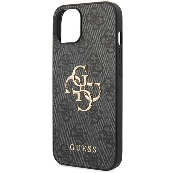 Guess GUHCP15S4GMGGR Apple iPhone 15 hardcase 4G Big Metal Logo grey