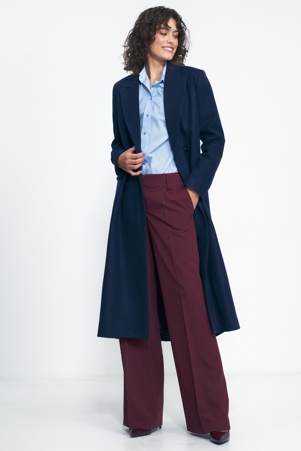  Coat model 186121 Nife  navy blue