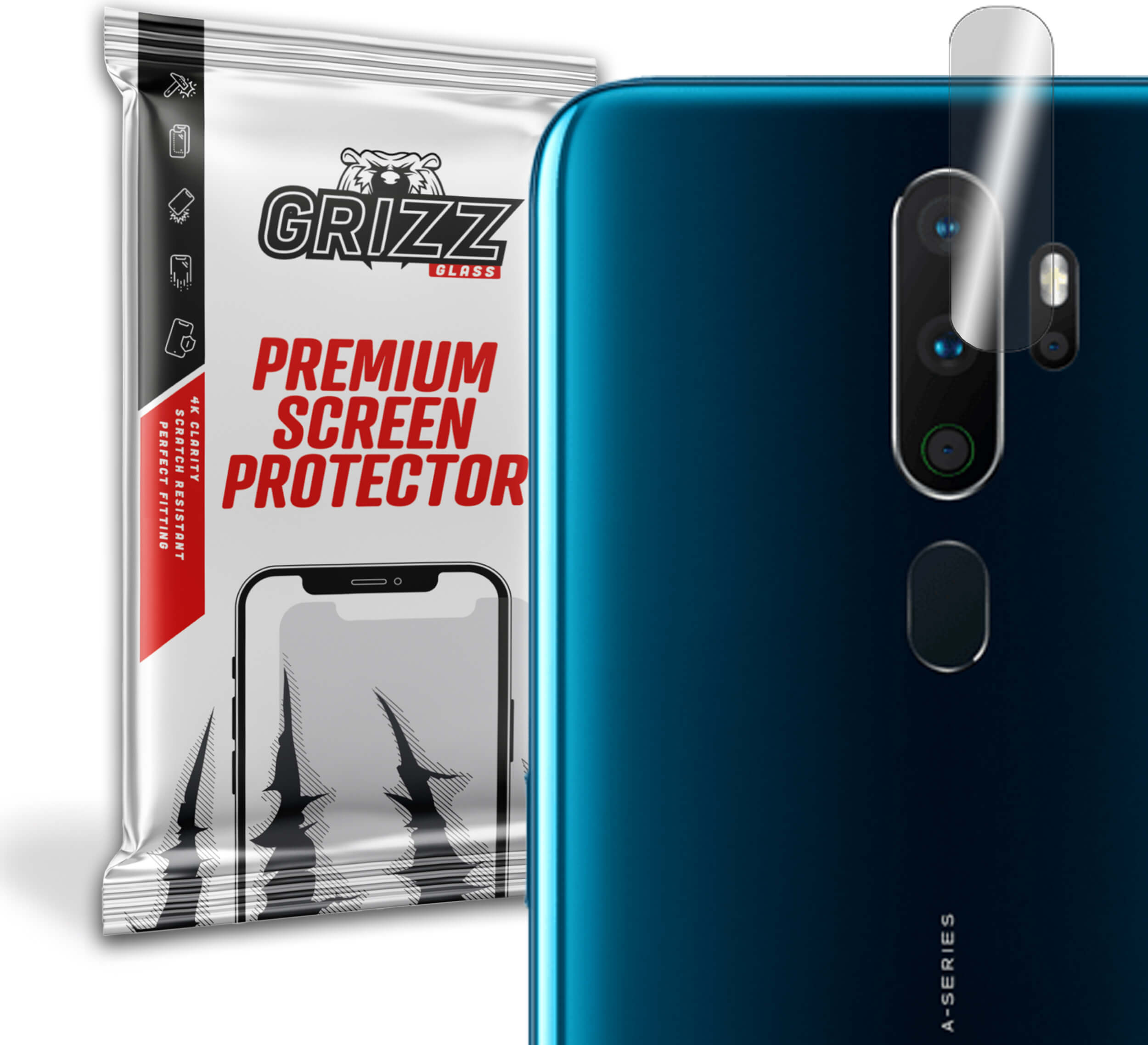 GrizzGlass HybridGlass Camera Oppo A9 2020