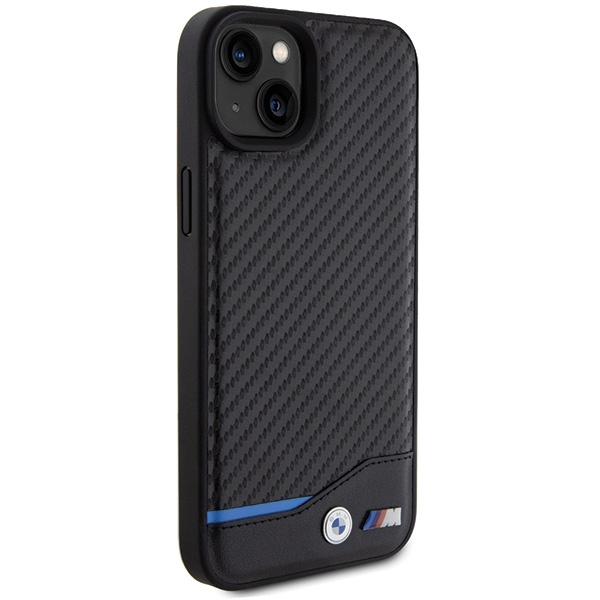 BMW BMHCP15M22NBCK Apple iPhone 15 Plus Leather Carbon black