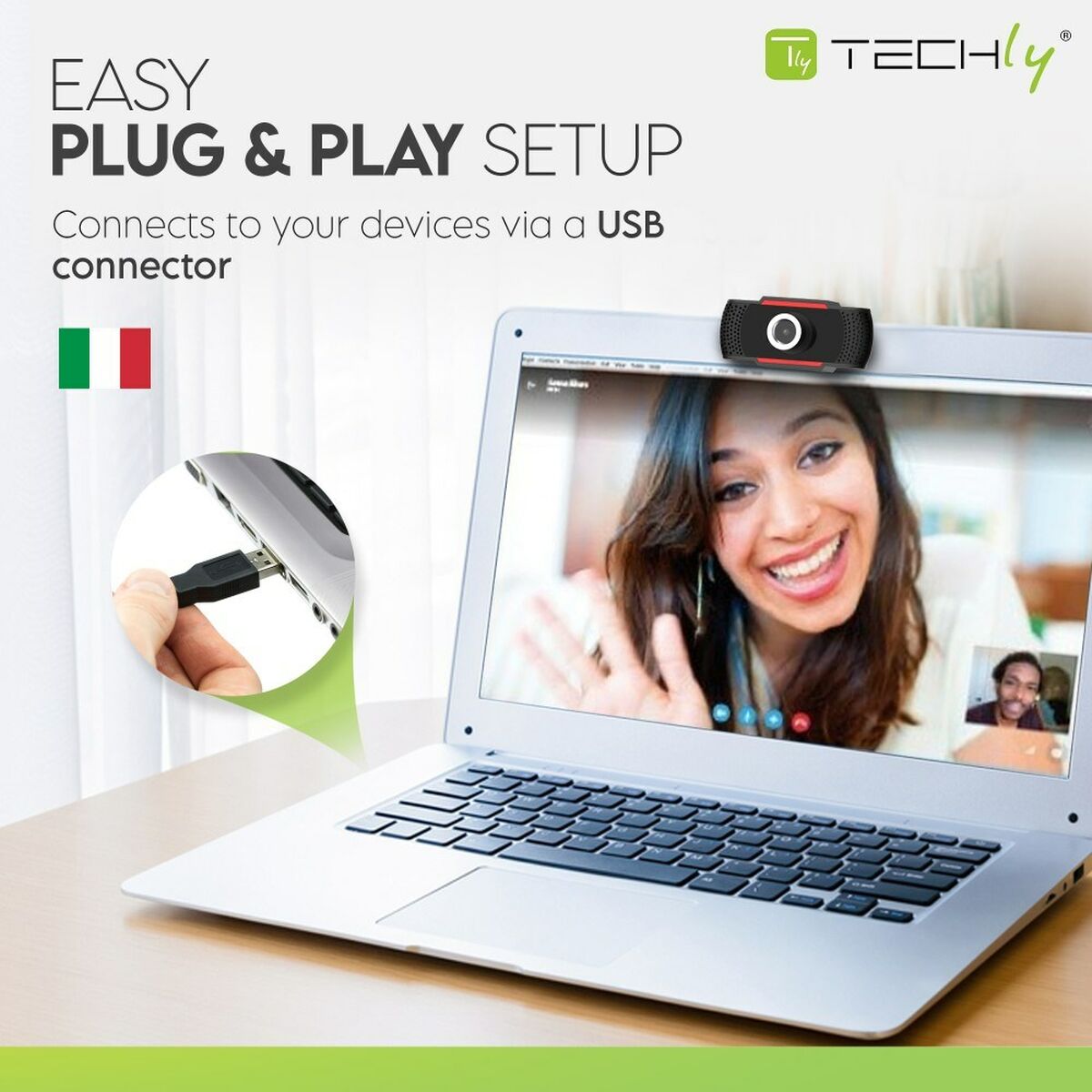 Webcam Techly 361438 Full HD (1) Webcam Techly 361438 Full HD (1)