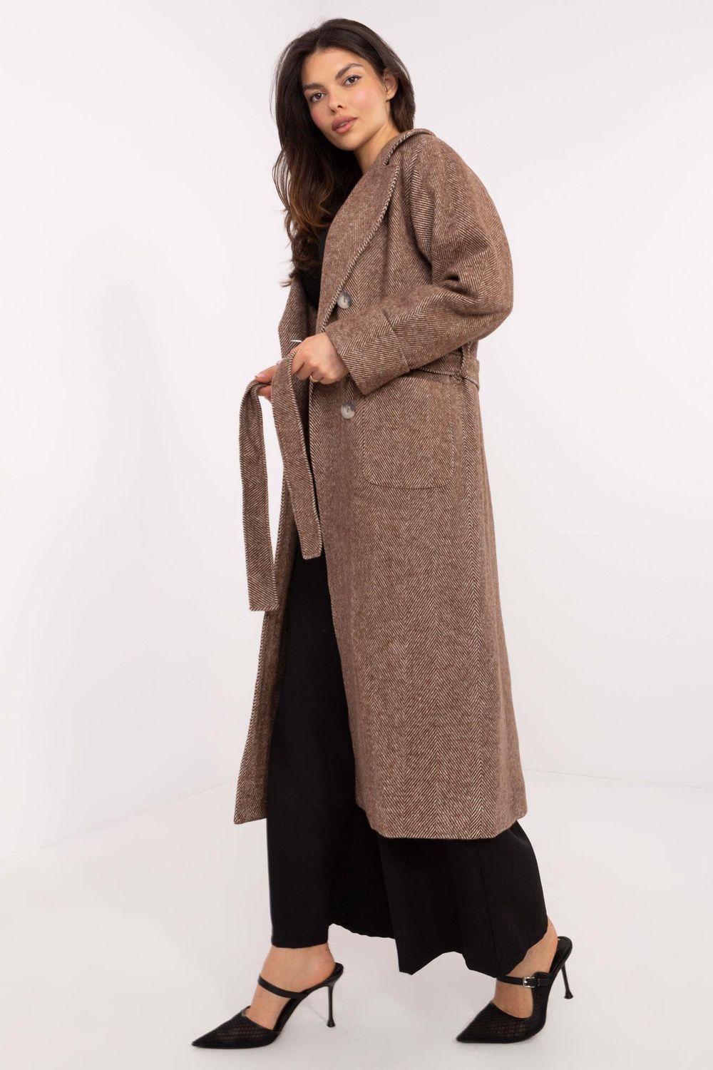  Coat model 206617 Lakerta  brown
