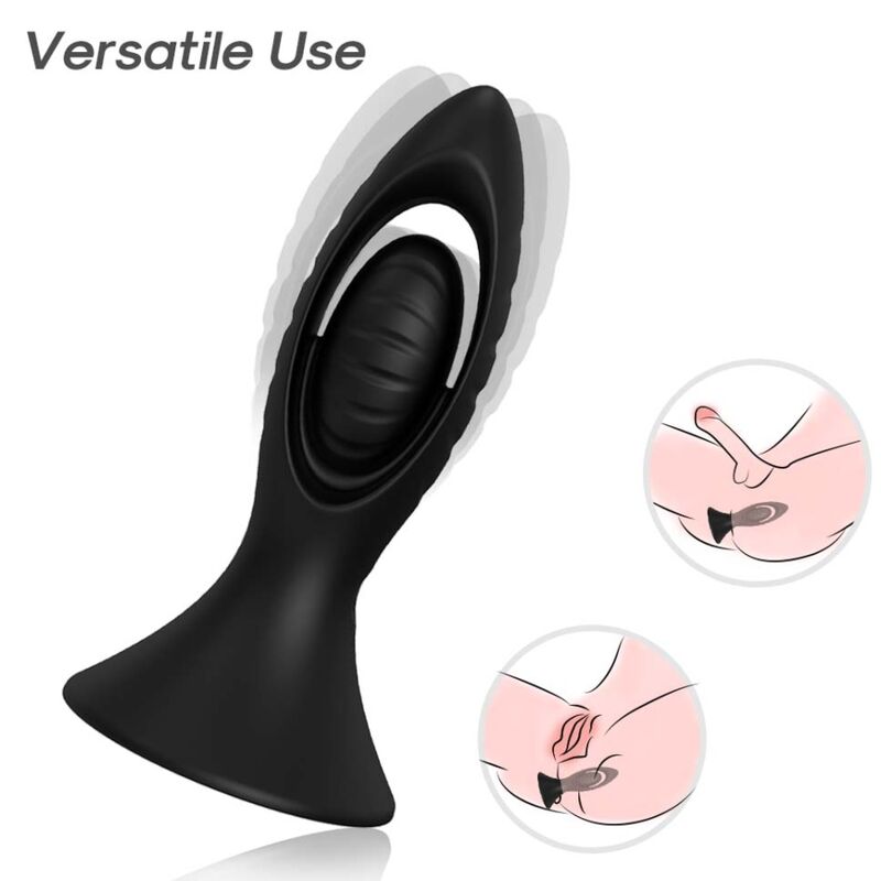 ARMONY - VIBRATOR & ANAL PLUG SILICONE BLACK