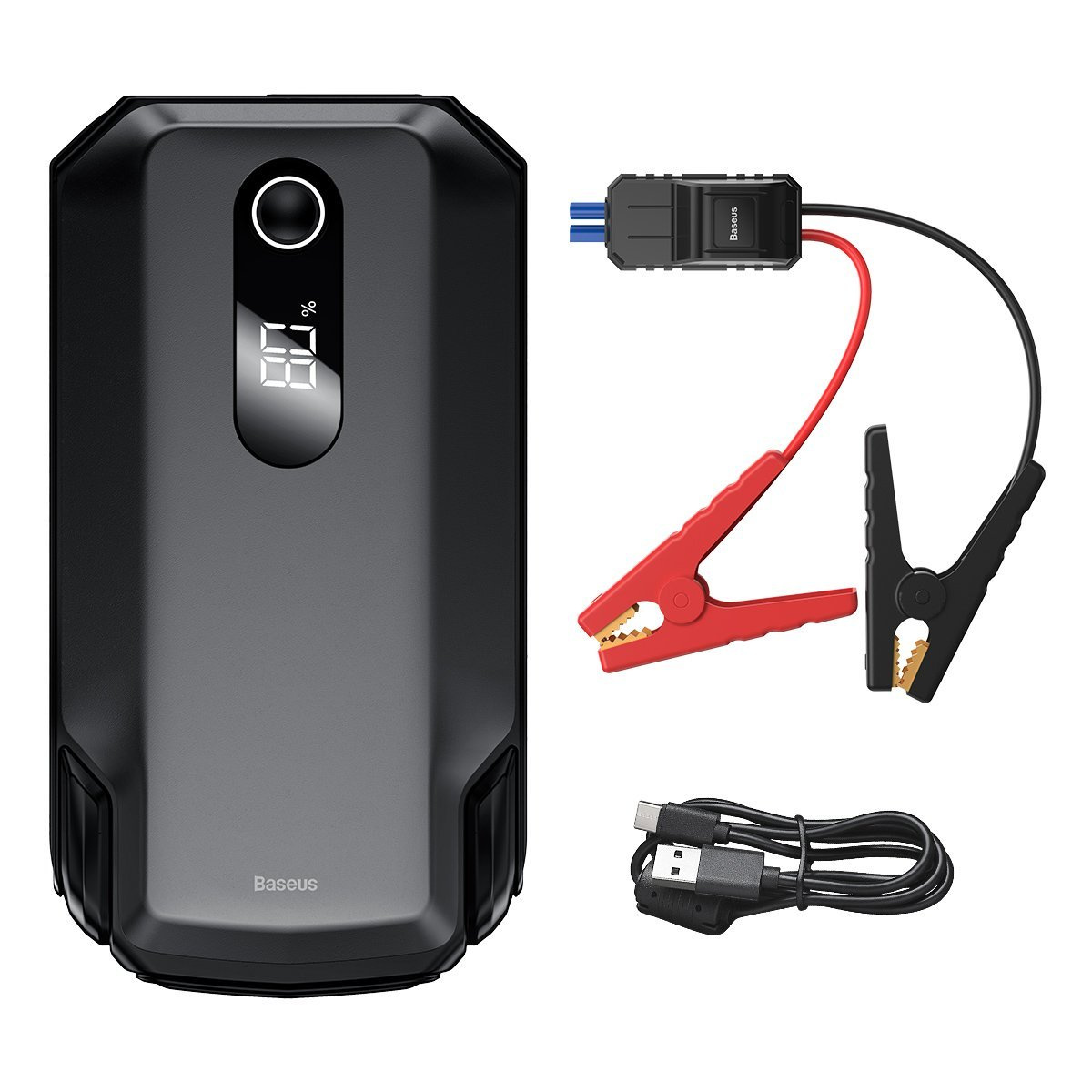 Baseus Super Energy Max Car Jump Starter, Powerbank 20000mAh, 2000A, USB (black)