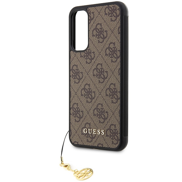 Guess GUHCSA34GF4GBR Samsung Galaxy A34 5G brown hardcase 4G Charms Collection