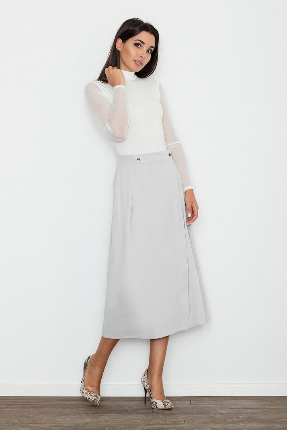  Long skirt model 111106 Figl  grey