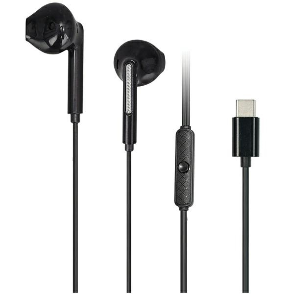 AWEI PC-7T USB-C 1.2m wired in-ear headphones black