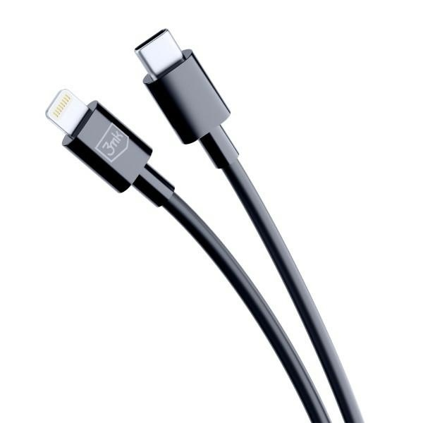 3MK cable Hyper USB-C / Lightning 20W 1.2m black