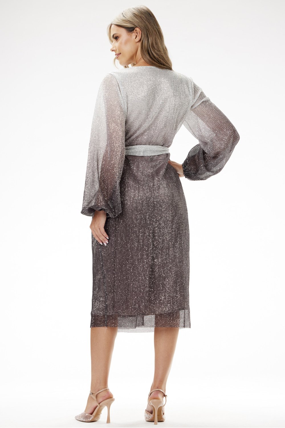  Evening dress model 204242 awama  grey