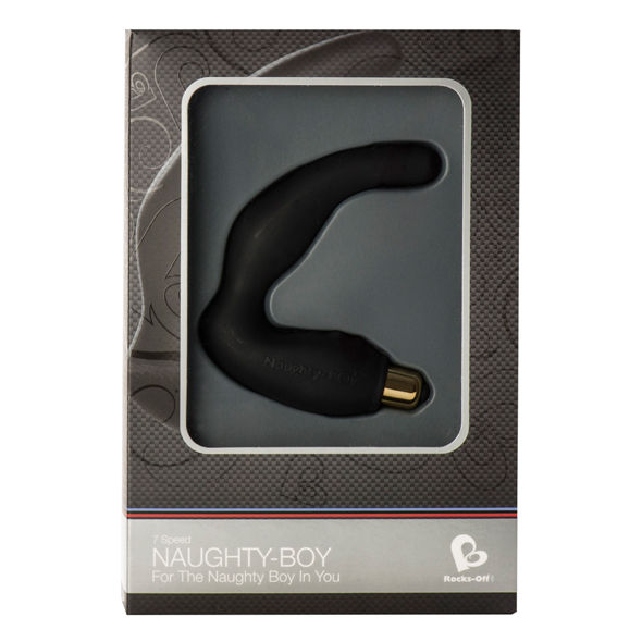 NAUGHTY-BOY 7 SPEED VIBRATING MASSAGER BLACK