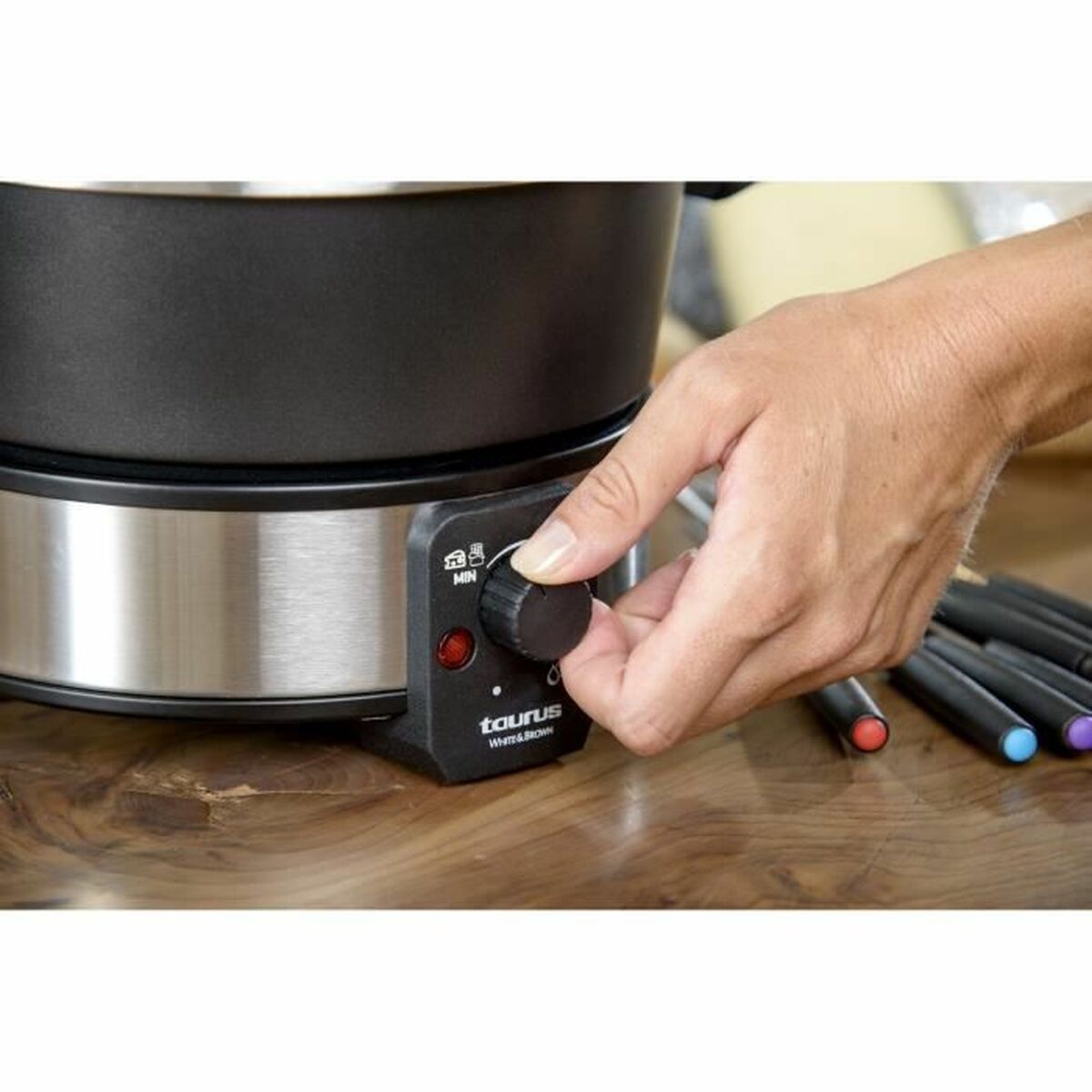Fondue Taurus FF2 Black Silver 1000 W Fondue Taurus FF2 Black Silver 1000 W